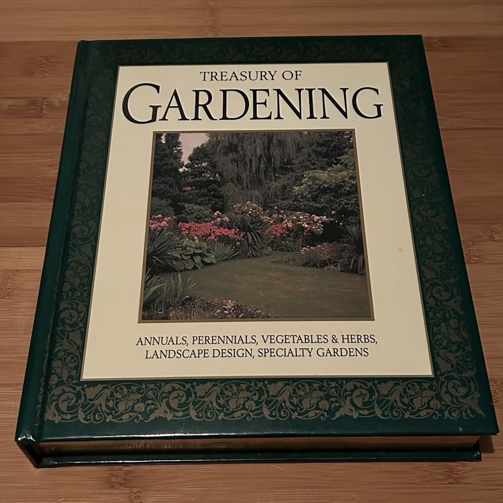Treasury of Gardening: Various Authors 1994 Large Hardcover Garden Cottagecore